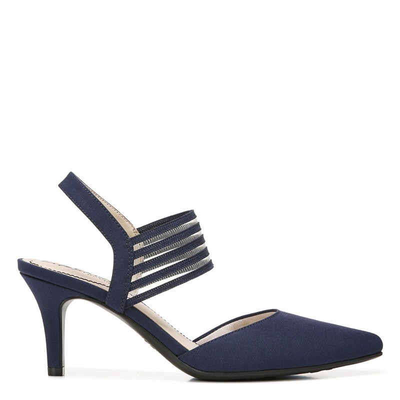 LifeStride Sanya - Zapatos de tacón para Mujer, Azul Marino,