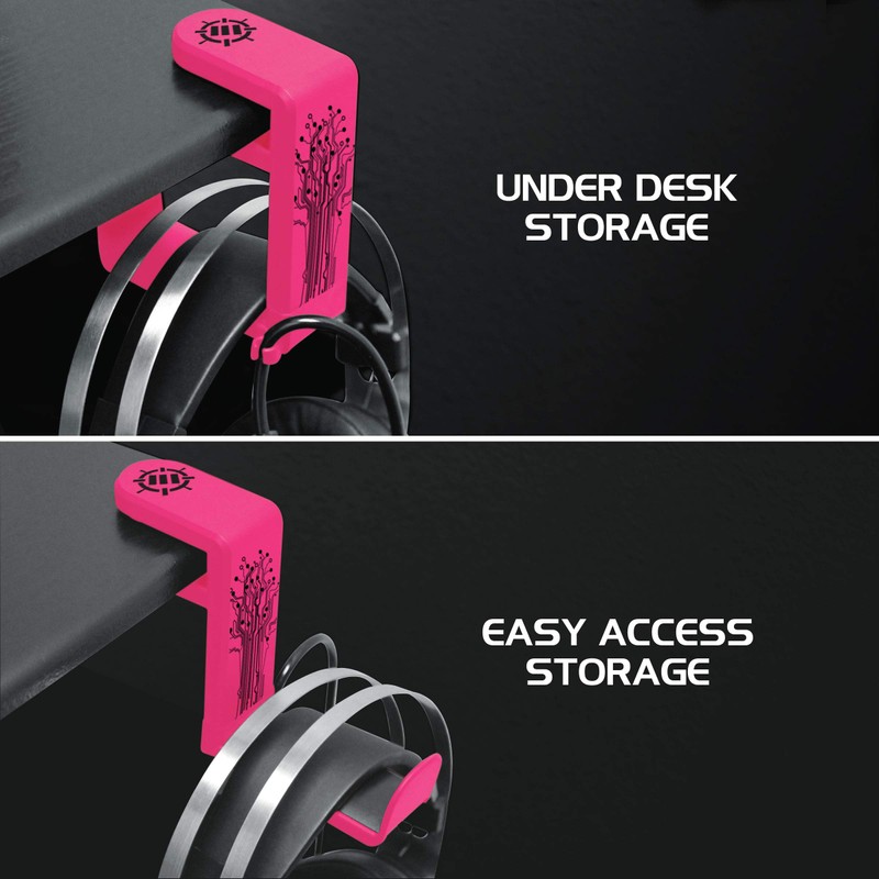 ENHANCE PC Gaming Headphone Holder Headset Hanger Mount - Headphones
