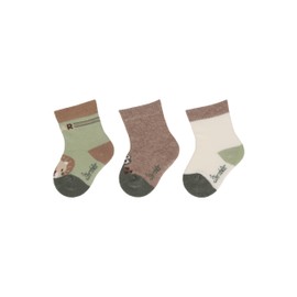 Sterntaler Baby Socks Pack of 3 Lion for Boys - Baby Socks with Motifs - Socks for Babies in Set Lightweight, Flexible and Durable, Pale Green