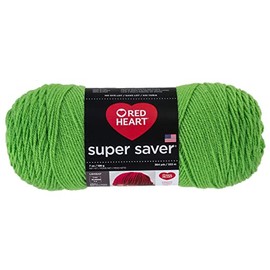 Super Saver Yarn by Red Heart - Solid Color Yarn for Knitting, Crochet, Weaving, Arts & Crafts - Spring Green, Bulk 12 Pack