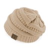 Crane Clothing Co. Women's Classic CC Beanies One Size Beige