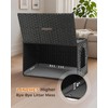 MUTTROS Rattan Cat Litter Box Enclosure - Hidden Litter Box