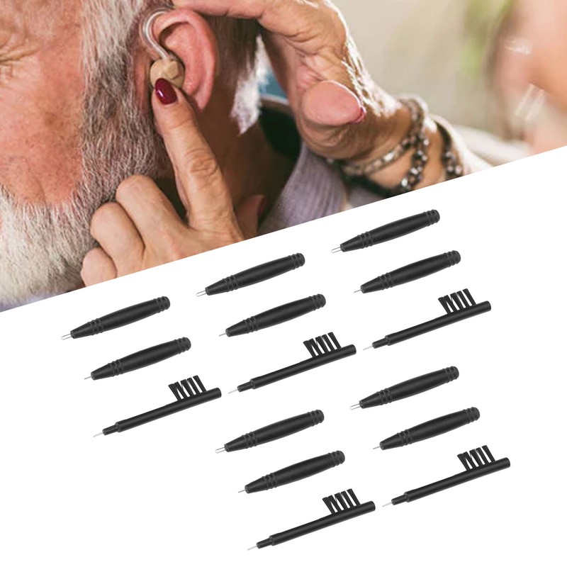 Hearing Aids Cleaning Tools U Screwdriver 5 Hole Brush Portable