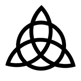 RESACO Celtic Metal Wall Decor Irish Trinity Knot Wall Art Celtic Symbol Wall Plaque Knot Art Home Decorations for Bathroom Kitchen Office Indoor Outdoor