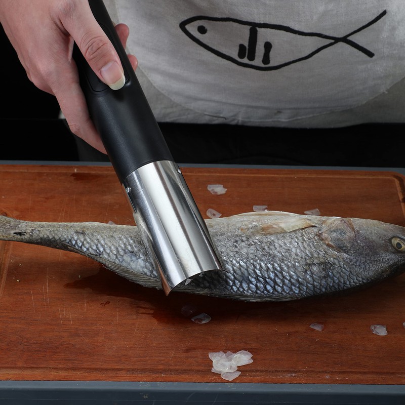 Powerful Electric Fish Scaler ，Cordless Fish Scaler Remover Easily Remove