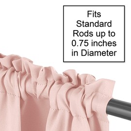 Sweet Jojo Designs Pink Floral Rose Window Treatment Valance - Solid Light Blush Flower Luxurious Elegant Princess Vintage Boho Shabby Chic Luxury Glam High End Roses