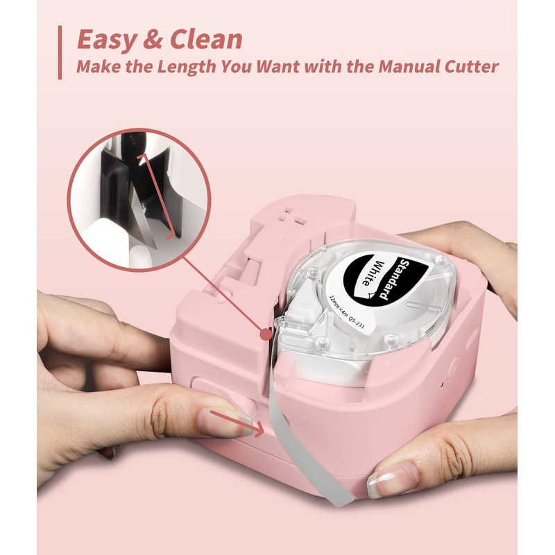 Phomemo P12 Label Maker, Bluetooth Label Maker Machine with Tape,