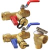 Xiny Tool 3/4-Inch IPS Isolator Tankless Water Heater Service Valve