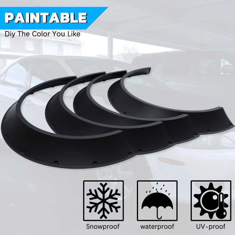 KEEPDSGN 4x 3.5" Fender Flares Wide Body Kit Wheel Arches