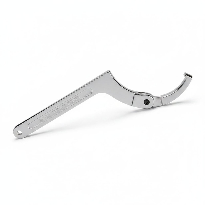 Adjustable Hook Spanner Wrench for Metal Fasteners – Chrome Vanadium