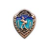 Norwegian Foot March copper pin crest