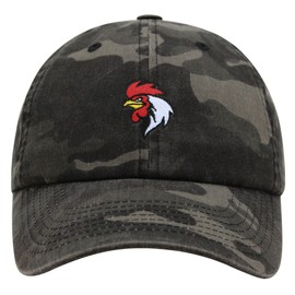 JPAK Chicken Premium Dad Hat Embroidered Cotton Baseball Cap Chicken Neck Black Camo