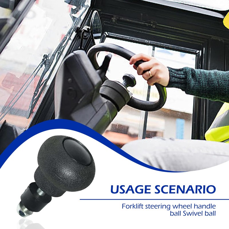 Dogary Forklift Steering Wheel Knob, 2PCS Steering Wheel Power Handle
