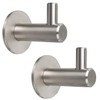 Stahlia 2 Coat Hooks Brushed Stainless Steel Coat Hooks Wall
