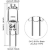 Haraqi Haraqi G4 halogenlampen8 Stck 20 Watt G4 Halogen-Stiftsockellampe Kapselglhlampen,12V
