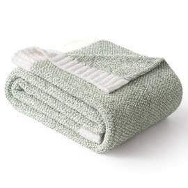 MIULEE Sage Green Super Soft Throw Blanket for Couch, Cozy Fluffy Warm Throws Knit Blankets for Sofa, Bed, Chair, Living Room, Camping, Picnic, Spring Home Decor,50 x 60 inch