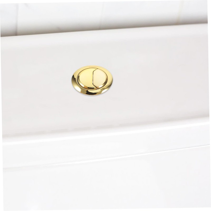 Operitacx Gold Toilet Dual Flush Button Brush Gold Dual Flush