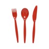 Harfield Red Camping Dining Set - Plate, Bowl, Beaker and