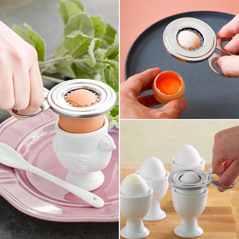 Egg Opener, Egg Picker, Stainless Steel Egg Scissor Time-Saving Egg