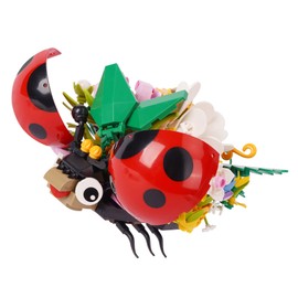Vinbosion Building Blocks Set,Mini Bricks Toys,Insect and Flowers Building Set for Children and Adults, Gift for Christmas,Birthday,New Year (Ladybird)