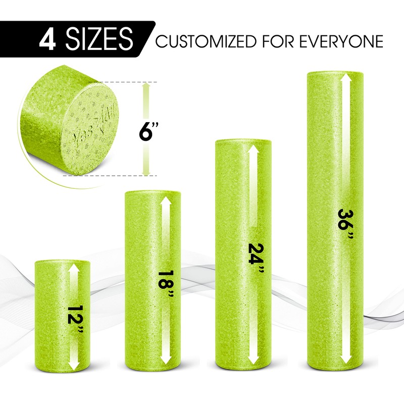Yes4All EPP Exercise Foam Roller – Extra Firm High Density