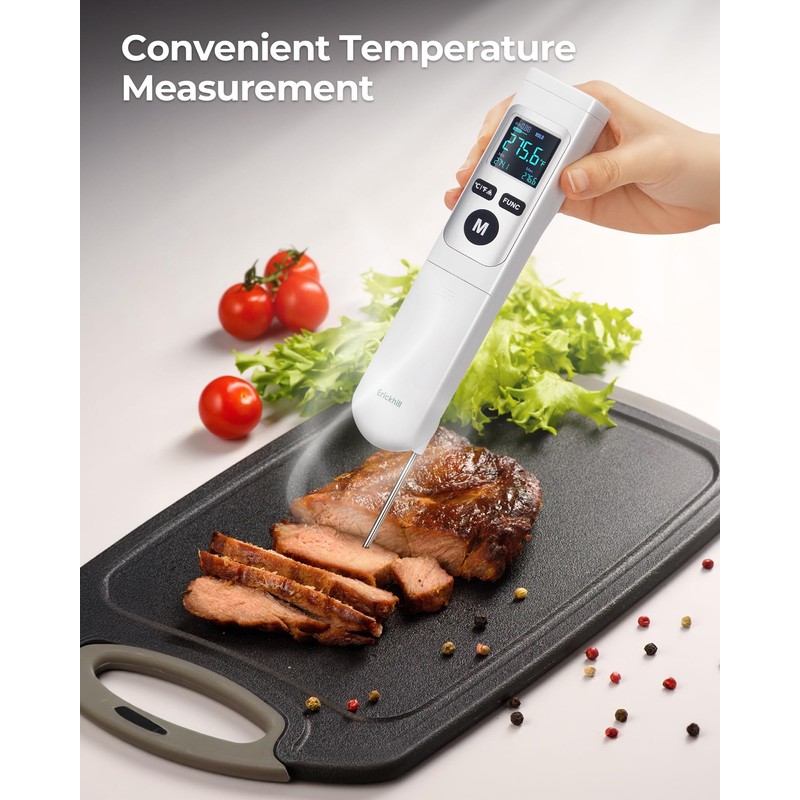 ERICKHILL Infrared Thermometer Gun, Heat Temp Temperature Gun with Meat