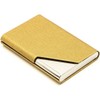 Ritte Business Card Case, PU Leather and Stainless Steel Business