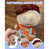 JEXOWIQ Kleidung für Puppe,17cm Niedliche Mini Plüsch Puppen Kleidung Outfit