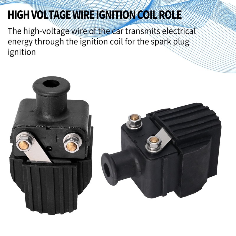 Vkinman 2Pcs Black 339-832757A4 Ignition Coil Replacement for Mercury &