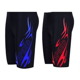 a488 Plus Size 2025 New Men's Anti-Embarrassment Swim Trunks Men's L 45.00 Kg-65.00 Kg/Flame Silver 10ea