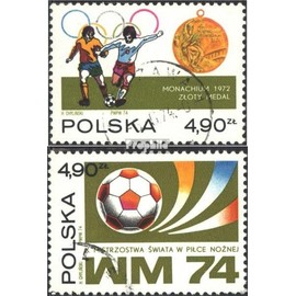 Poland 2315-2316 (complete.issue.) fine used/cancelled 1974 Football-WM 74, BRD (Stamps for collectors) Soccer