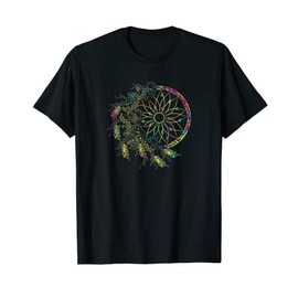 Tie Dye Dreamcatcher Native American Feathers Tribal Women T-Shirt
