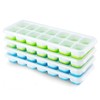 Ice Cube Trays 4 Pack, Airabc Silicone with Removable Lid,
