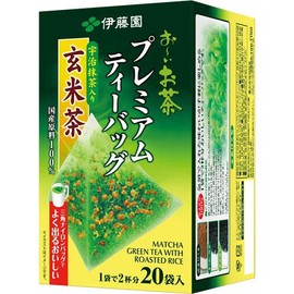 Itoen Premium Tea Bags with Uji Matcha Brown Rice Tea 20 Bags x 3