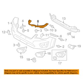 Genuine Subaru 57707FJ011 Bracket (Front Bumper Corner, Left), 1 Pack