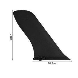 soonbuy 9" SUP Fin, Surfing Watershed Fin, 9" Surf & SUP Single Center Water Fin, Removable PVC Mid-Fin with Base, Safety Flex Soft Replacement for Longboard Surfboard Stand-Up Paddleboards