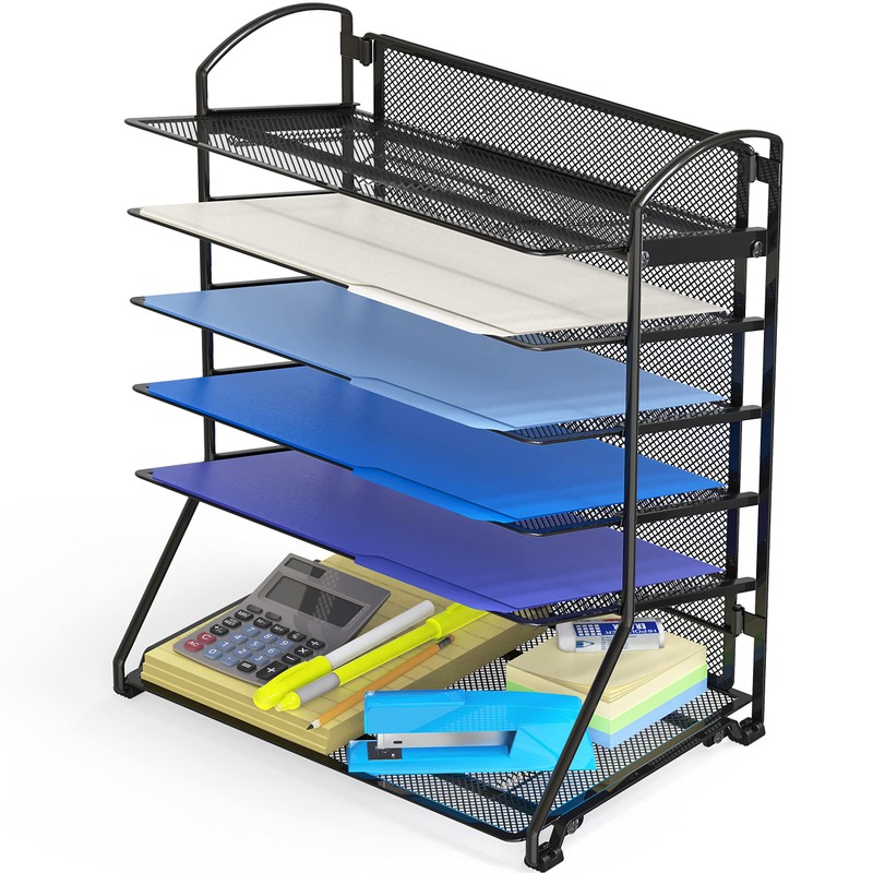 SimpleHouseware - Bandeja organizadora para documentos de escritorio con 6