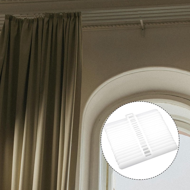 Luckious Vertical Blind Top Hangers,White Vertical Blind Double Hole Top