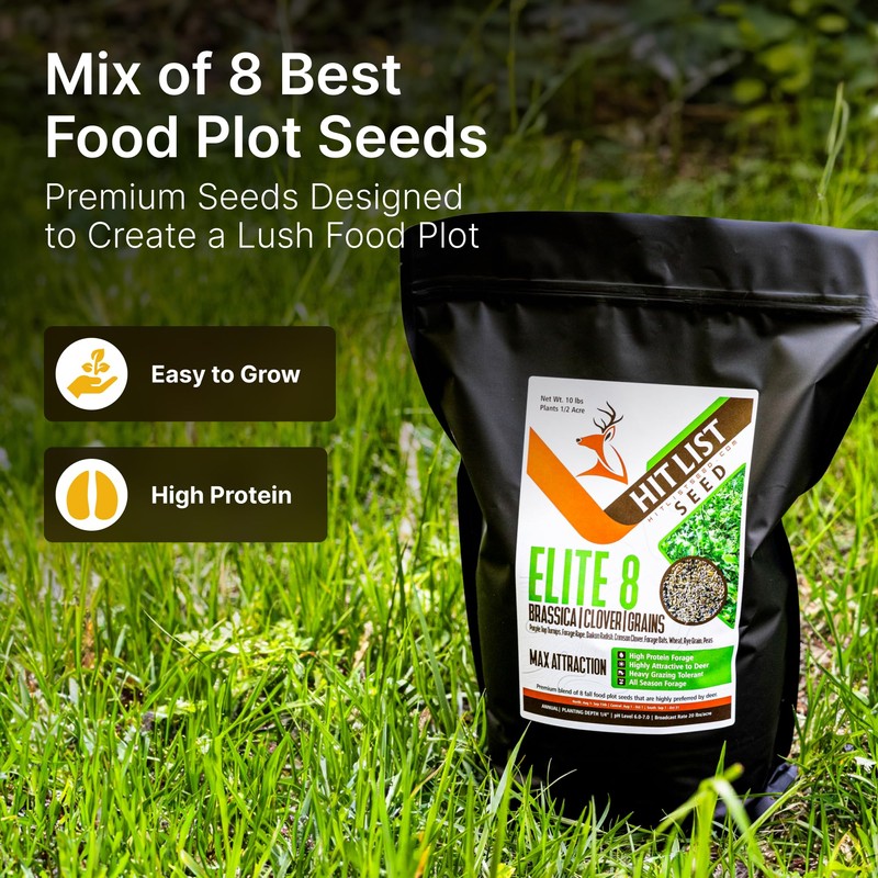 HIT LIST SEED® Elite 8 Fall Food Plot Seeds for