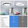 Peasur Dimmable Flush Mount LED Ceiling Light Fixtures, 11.6 Inch