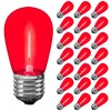 Novelty Lights Outdoor String Light Replacement Bulbs, 5 Pack S14