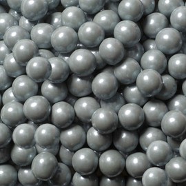 Color It Candy Shimmer Silver Sixlets 2 Lb Bag - Perfect For Table Centerpieces, Weddings, Birthdays, Candy Buffets, & Party Favors.