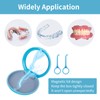 retainer case with magnetic closure,dento box rail box,portable orthodontic box,denture
