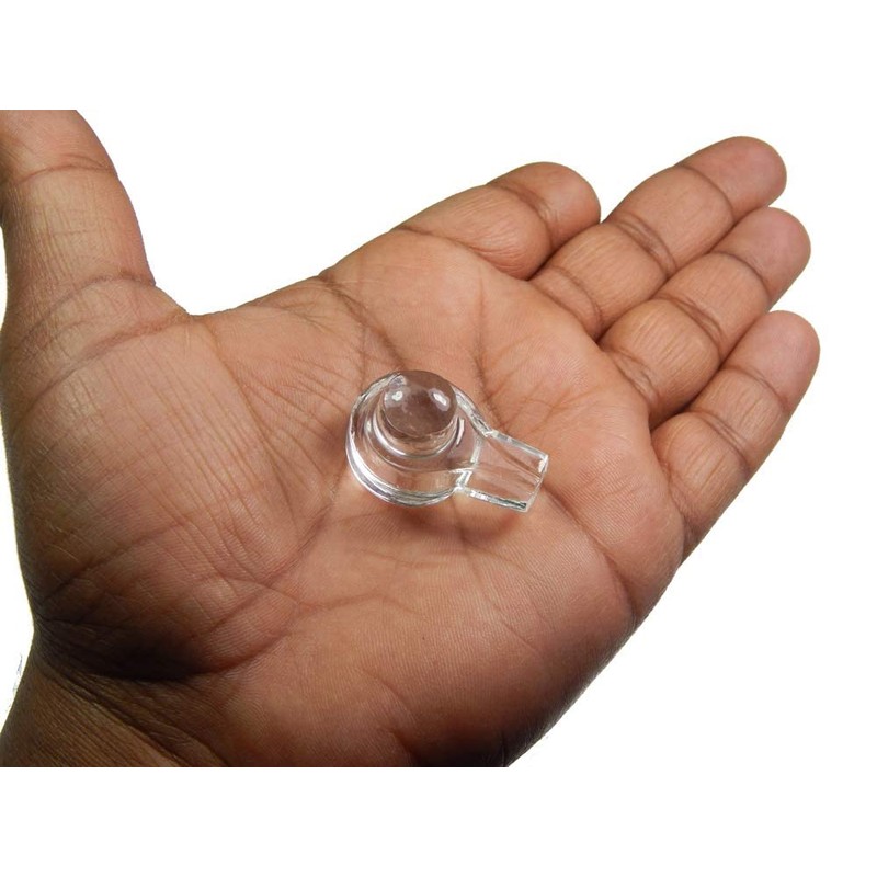 Myhealingworld Crystal Shivling Statue Sculpture Natural Clear Quartz Gemstone (Size