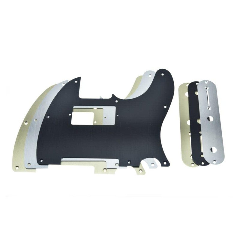 Dopro Metal Aluminum Anodized 8 Hole Tele Pickguard with Metal