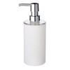 Ridder Touch Soap Dispenser, Poly Resin, White, 6.7 x 6.7