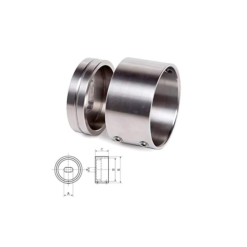 Cosch Edelstahl Wall Connection V2A Easy Wall Anchor Polished Diameter