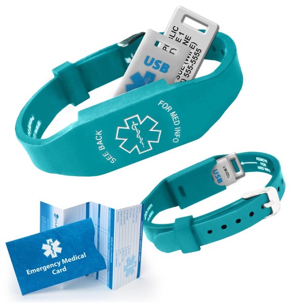 Elite II USB Plus Medical Alert Bracelet – Custom Engraved