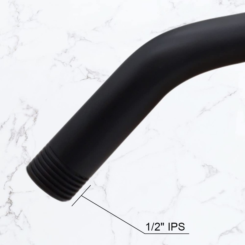 Westbrass 1/2" IPS x 10" Shower Arm with Sure Grip