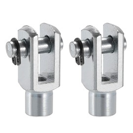 sourcing map Air Cylinder Rod Clevis End 33mm Length M6x1 Female Thread Y Connector 2pcs